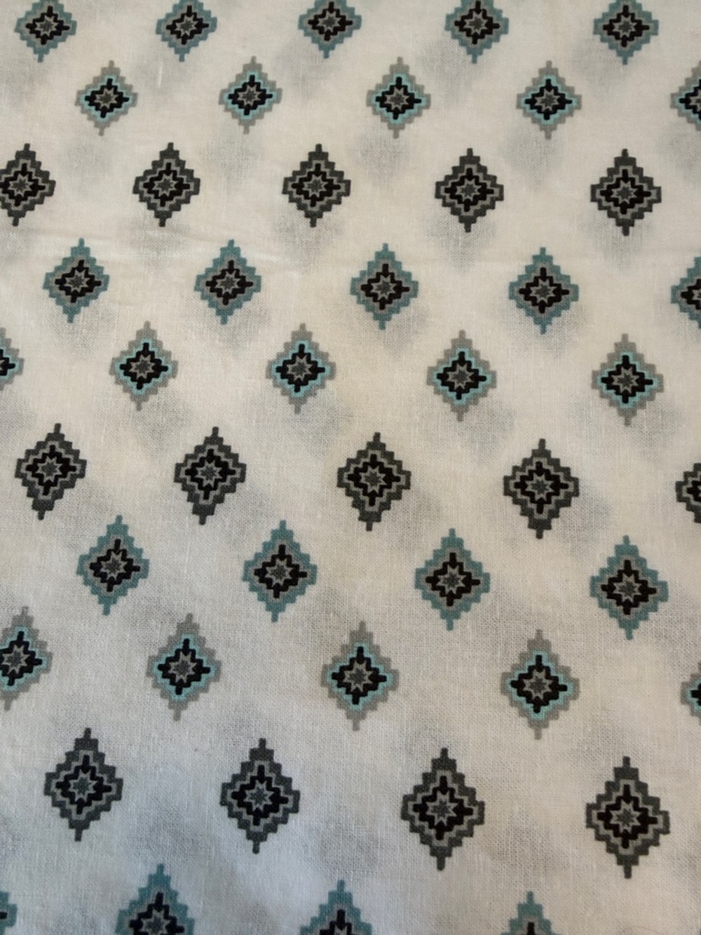 Teal and Gray Geometric Throw Pillow Cover
